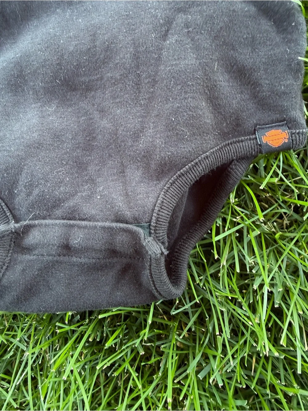 Harley-Davidson Black and Orange Infant Bodysuit